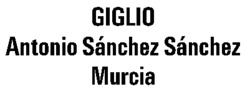 GIGLIO Antonio Sánchez Sánchez Murcia