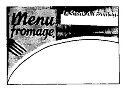 Menu fromage