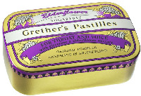 Elderflower SUGARFREE Grether's Pastilles FOR THROAT AND VOICE with glycerine & elderflower extract