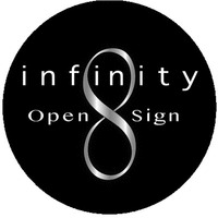 infinity 8 Open Sign