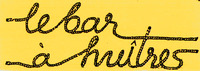 le bar à huîtres