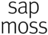 sap moss