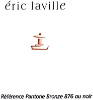 éric laville Référence Pantone Bronze 876 ou noir.