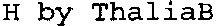 H by ThaliaB