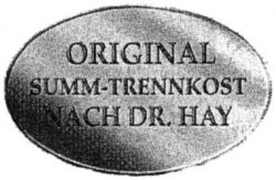 ORIGINAL SUMM-TRENNKOST NACH DR. HAY