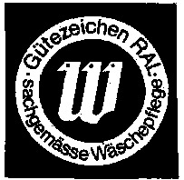 Gütezeichen RAL .sachgemässe Wäschepflege.