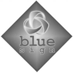 blue sign