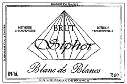 BRUT Sipher Blanc de Blancs VIN MOUSSEUX DE FRANCE