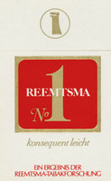 REEMTSMA No 1 Konsequent leicht EIN ERZEUGNIS DER REEMTSMA- TABAKFORSCHUNG