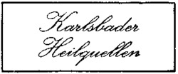Karlsbader Heilquellen