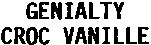 GENIALTY CROC VANILLE