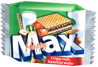 FLIS Happy Max Crispy milk hazelnut wafer