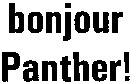 bonjour Panther!