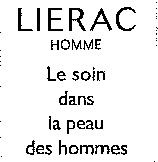 LIERAC HOMME Le soin dans la peau des hommes