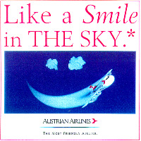 Like a Smile in THE SKY AUSTRIAN AIRLINES THE MOST FRIENDLY AIRLINE
