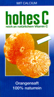 MIT CALCIUM hohes C reich an natürlichem Vitamin C Orangensaft