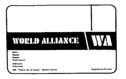 WORLD ALLIANCE WA