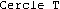 Cercle T
