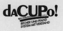 daCUPo! BECHER UND PFAND SYSTEM MIT VERSTAND