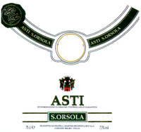ASTI S.ORSOLA DENOMINAZIONE DI ORIGINE CONTROLLATA E GARANTITA PRODOTTO DA FRATELLI MARTINI SECONDO LUIGI S.p.A.