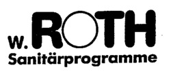 W. ROTH Sanitärprogramme