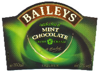 BAILEYS with a hint of MINT CHOCOLATE IRISH CREAM