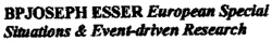BPJOSEPH ESSER European Special Situations & Event-driven Research