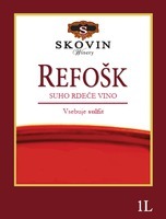 S SKOVIN REFOŠK SUHO RDEČE VINO