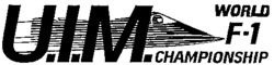 U.I.M. CHAMPIONSHIP WORLD F.1