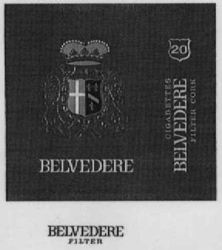 BELVEDERE CIGARETTES FILTER CORK