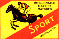 IMPREGNATED SAFETY MATCHES SPORT MADE IN LATVIA