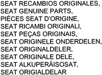 SEAT RECAMBIOS ORIGINALES, SEAT GENUINE ...