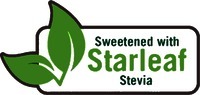 Sweetened with Starleaf Stevia