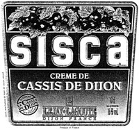 SISCA CREME DE CASSIS DE DIJON LEJAY-LAGOUTTE DIJON FRANCE