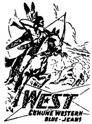 WEST GENUNE WESTERN BLUE-JEANS