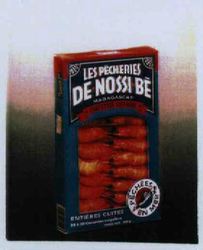 LES PÈCHERIES DE-NOSSI-BÈ MADAGASCAR CREVETTES SAUVAGES ENTIÈRES CUITES PÊCHÉES EN MER