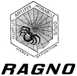 HUMILIS ARTIFEX MIRABILE OPUS RAGNO