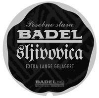 Posebno stara BADEL sljivovica EXTRA LANGE GELAGERT BADEL 1862