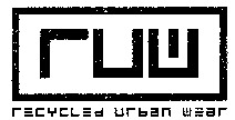 RUW RECYCLED URBAN WEAR
