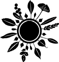 La marca está representada po un pictograma, es un sol con hojas en lugar de rayos.