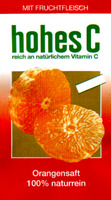 MIT FRUCHTFLEISCH hohes C reich an natürlichem Vitamin C Orangensaft