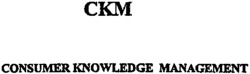 CKM CONSUMER KNOWLEDGE MANAGEMENT