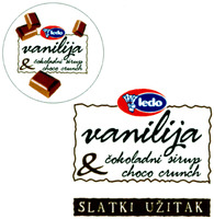 ledo vanilija & cokoladni sirup choco crunch