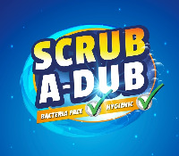 SCRUB A-DUB BACTERIA FREE HYGIENIC