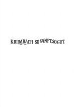 KRUMBACH SO SANFT. SO GUT.
