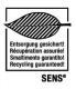 Entsorgung gesichert! Récupération assurée! Smaltimento garantito! Recycling guaranteed! SENS