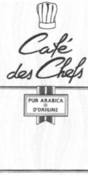 Café des Chefs PUR ARABICA D'ORIGINE