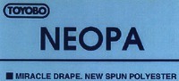 TOYOBO NEOPA MIRACLE DRAPE, NEW SPUN POLYESTER