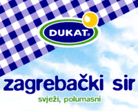 DUKAT zagrebacki sir svjezi, polumasni