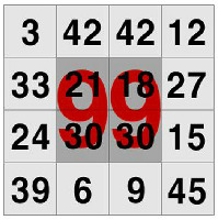 3 42 12 33 21 18 27 24 30 15 39 6 9 45 99